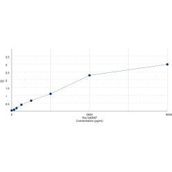 Graph showing standard OD data for Rat SAP domain-containing ribonucleoprotein (SARNP) 