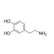 Chemical structure of unconjugated Dopamine.