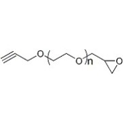 Chemical structure of Alkyne-PEG-Epoxide.