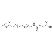 Chemical structure of Boc-COOH-PEG-COOH.