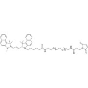 Chemical structure of Cy3.5-PEG-Mal.