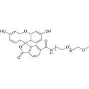 Chemical structure of mPEG-FITC.