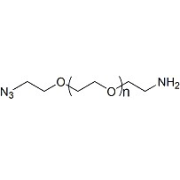 Chemical structure of N3-PEG-NH2.