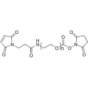 Chemical structure of Mal-PEG-NHS.