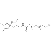 Chemical structure of Silane-PEG-N3.